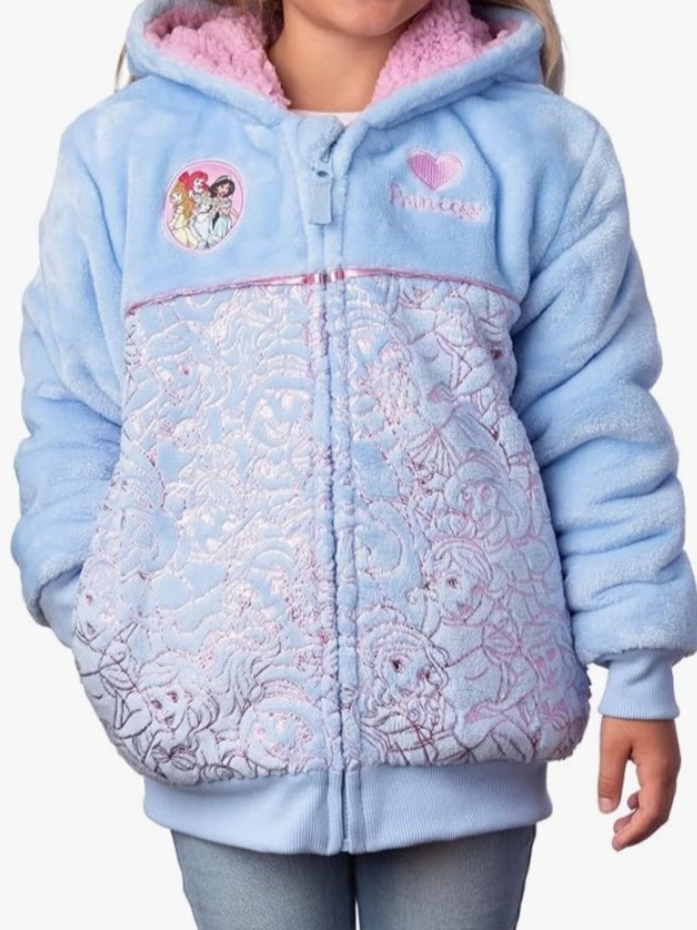 ~Disney Kids Plush Fleece Hoodie Jacket 4T Brand New